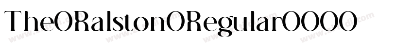 The Ralston Regular字体转换